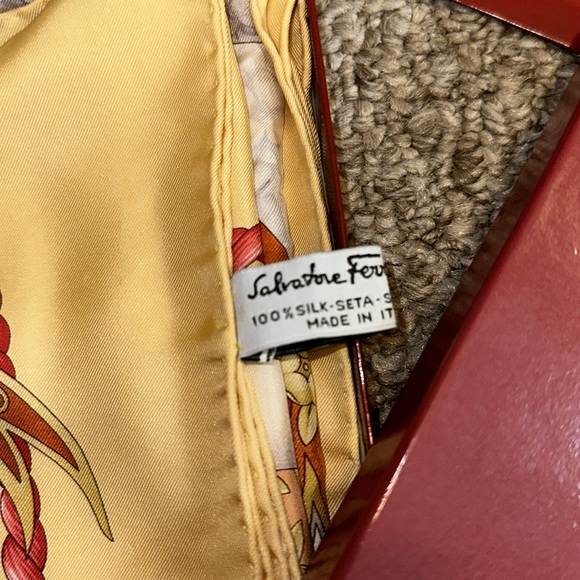 Ferragamo Silk Scarf~Vintage - Picture 3 of 6